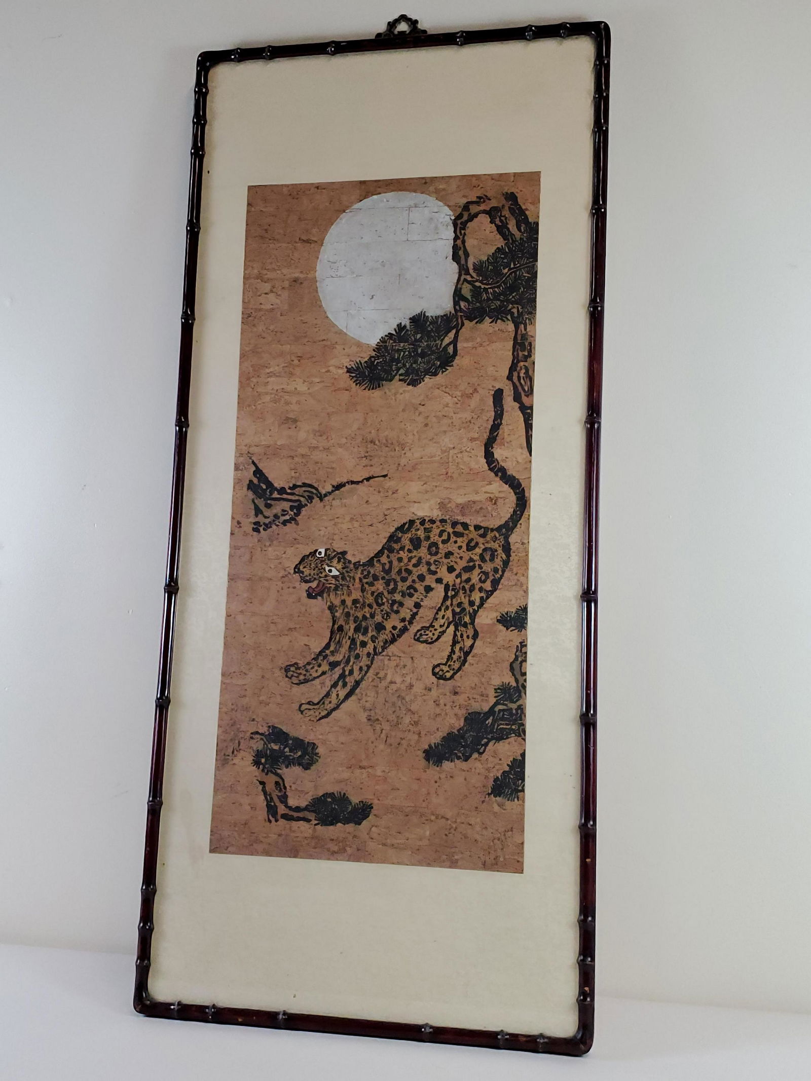 Korean Tiger Woodblock Print (1 of 2)