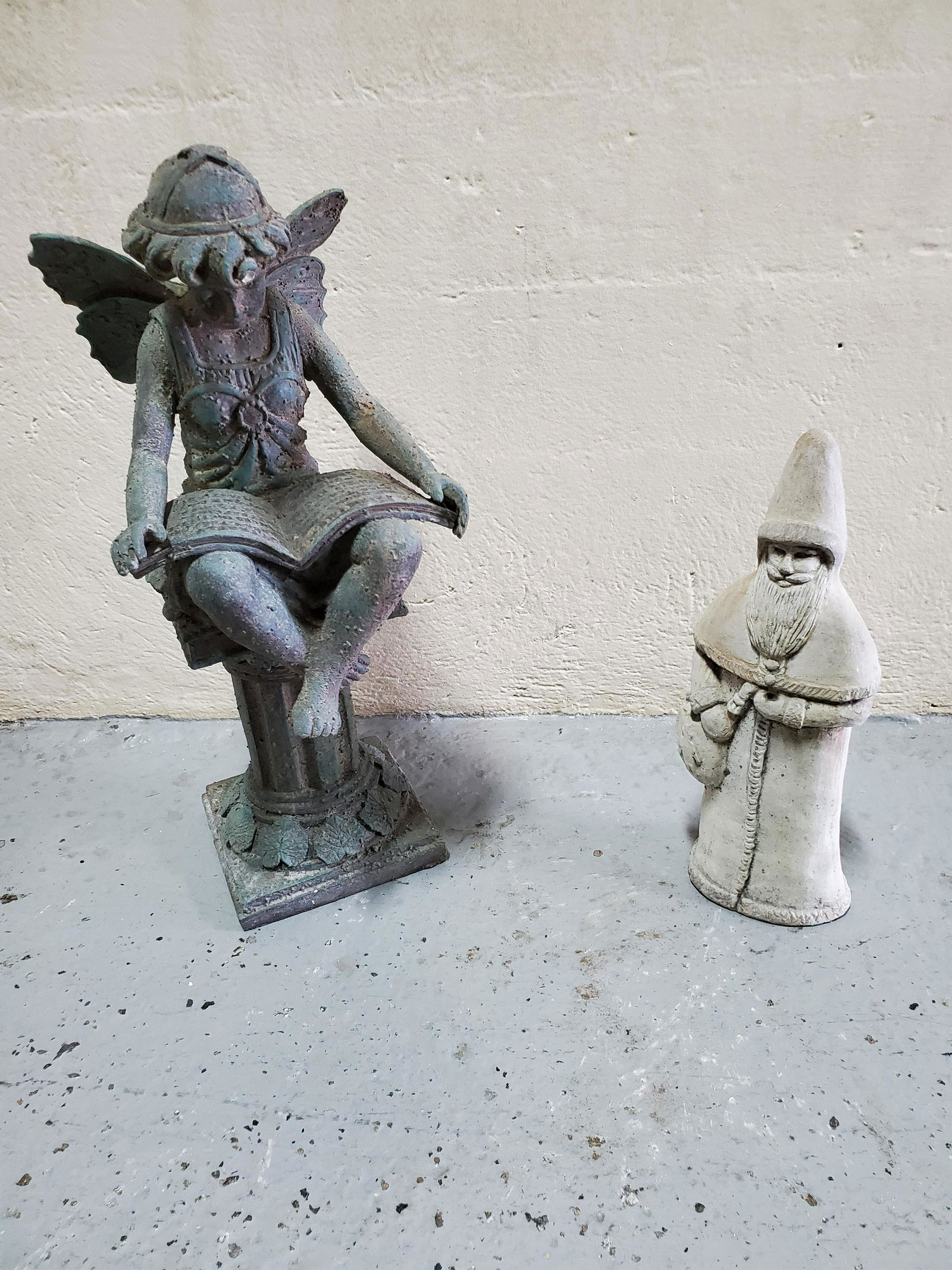 Fairy & Santa Statues (1 of 3)