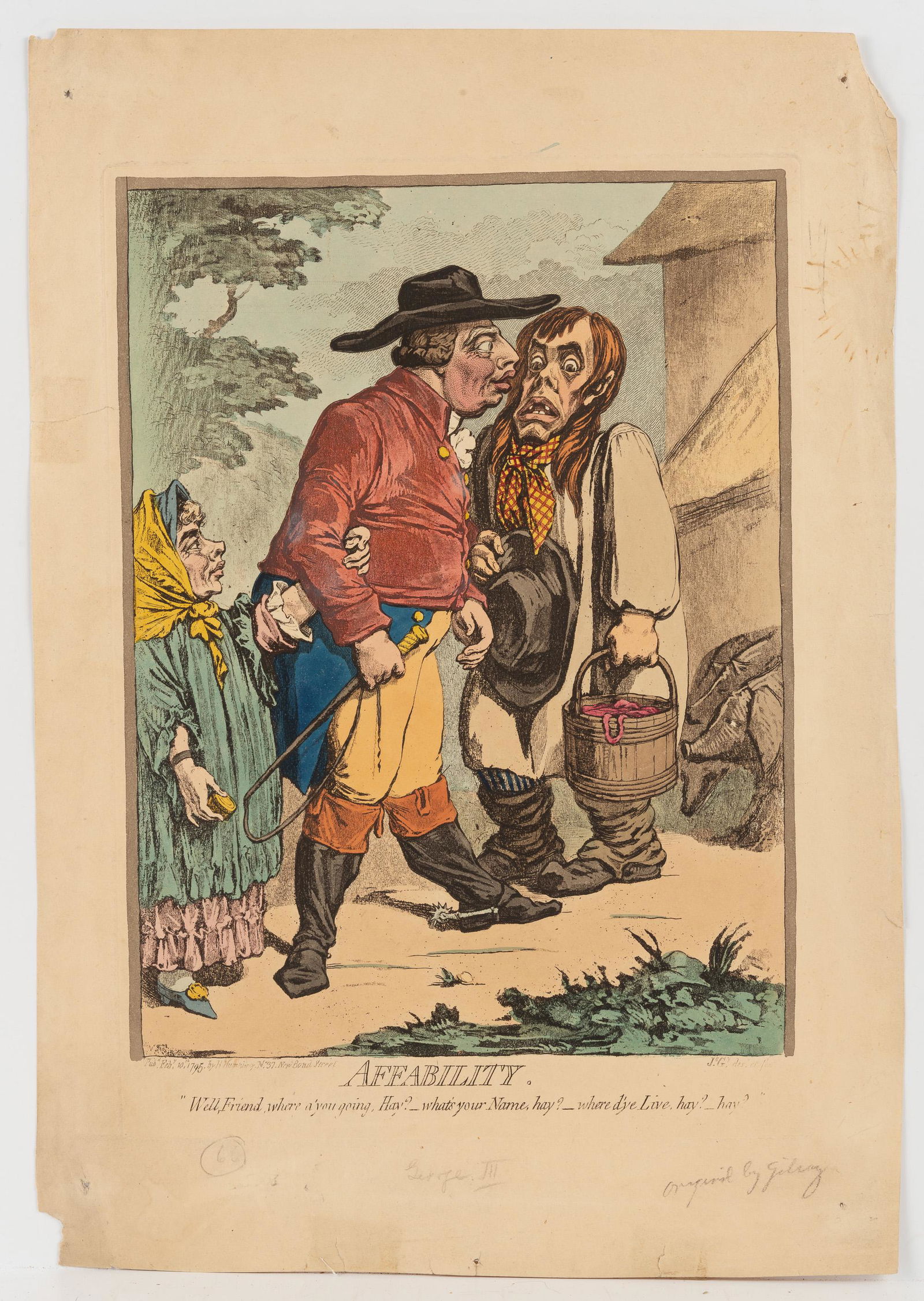 Hand-Colored "Affability" Print (1 of 2)