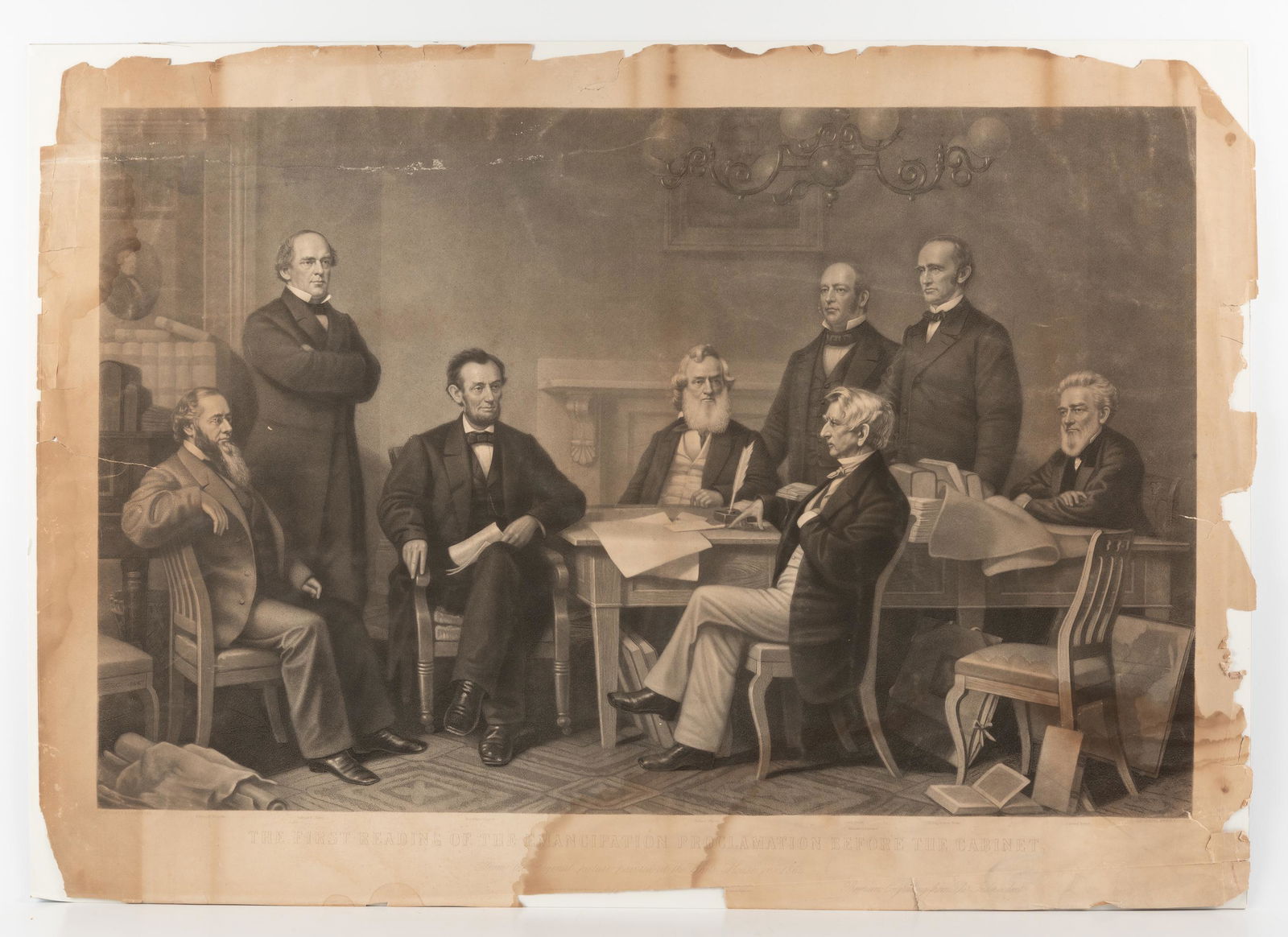 Aft F. B. Carpenter Emancipation Proclamation Print (1 of 3)