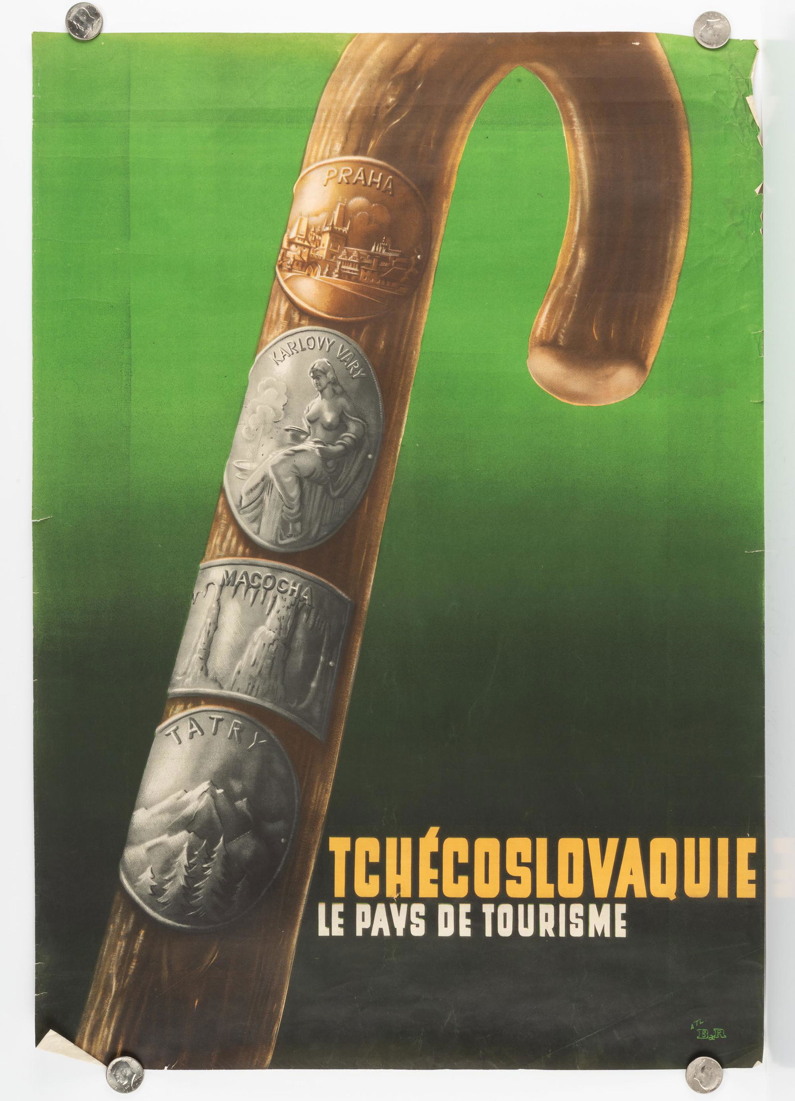 Vintage Czechslovakian Travel Poster (1 of 1)