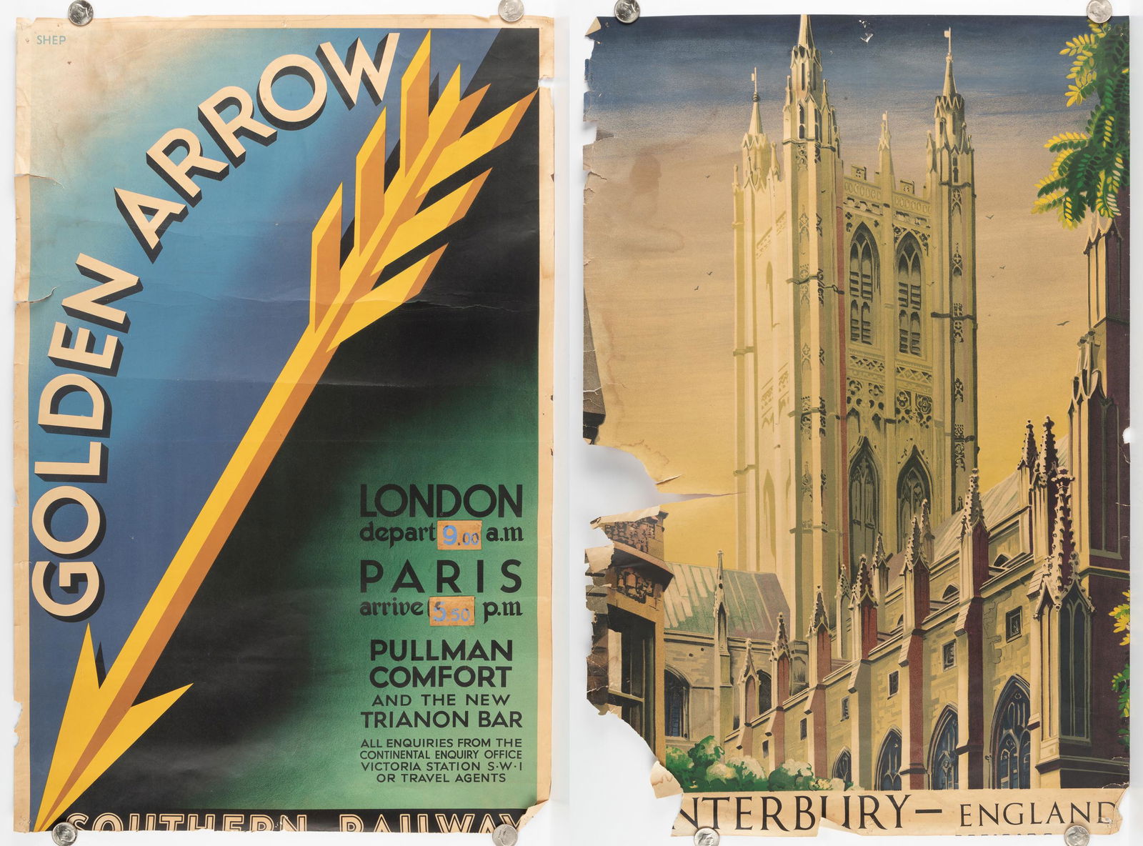2 Vintage Travel Posters (1 of 3)