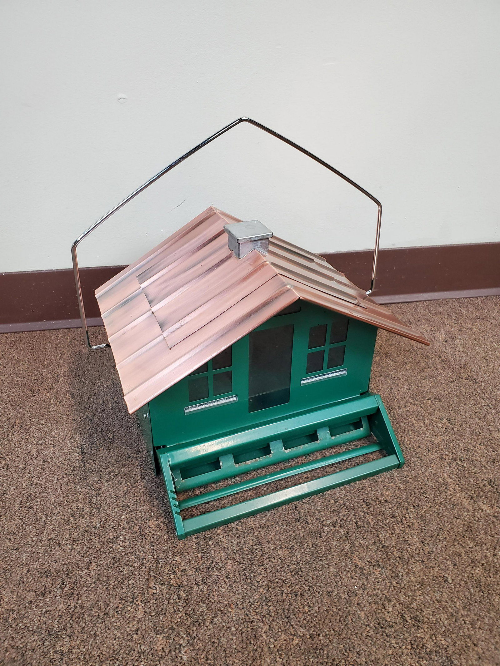 Perky-Pet Bird Feeder: 12 1/2" wide X 10" deep X 14" high. IMPORTANT: Before bidding, please read the terms and conditions. When you registered for the auction you agreed to these terms and will be required to comply with t