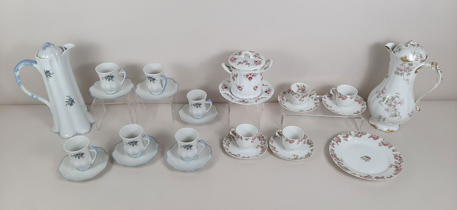 2 Chocolate Pot Sets incl. Haviland Limoges (1 of 5)