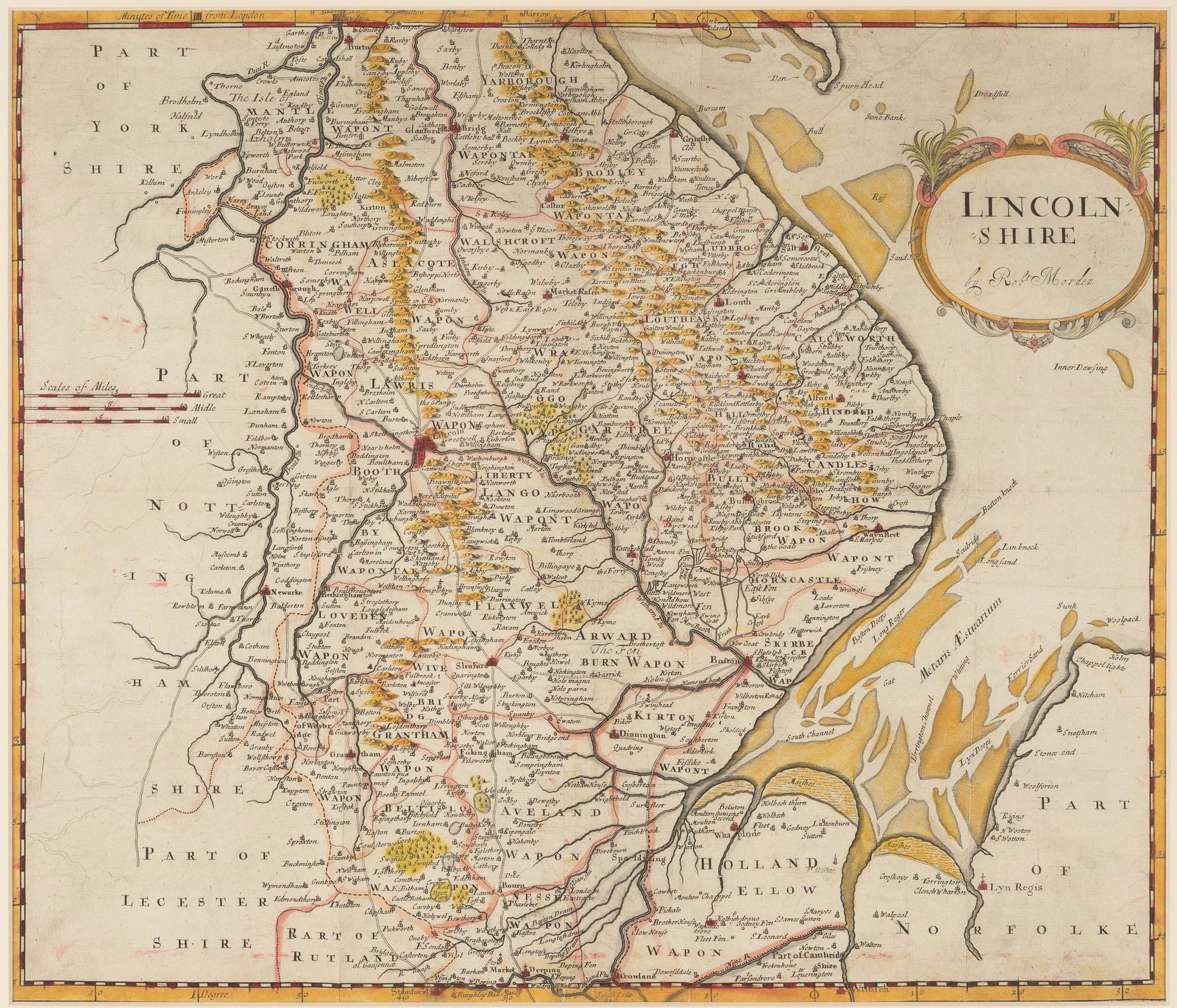 1695 Map of Lincolnshire (1 of 3)