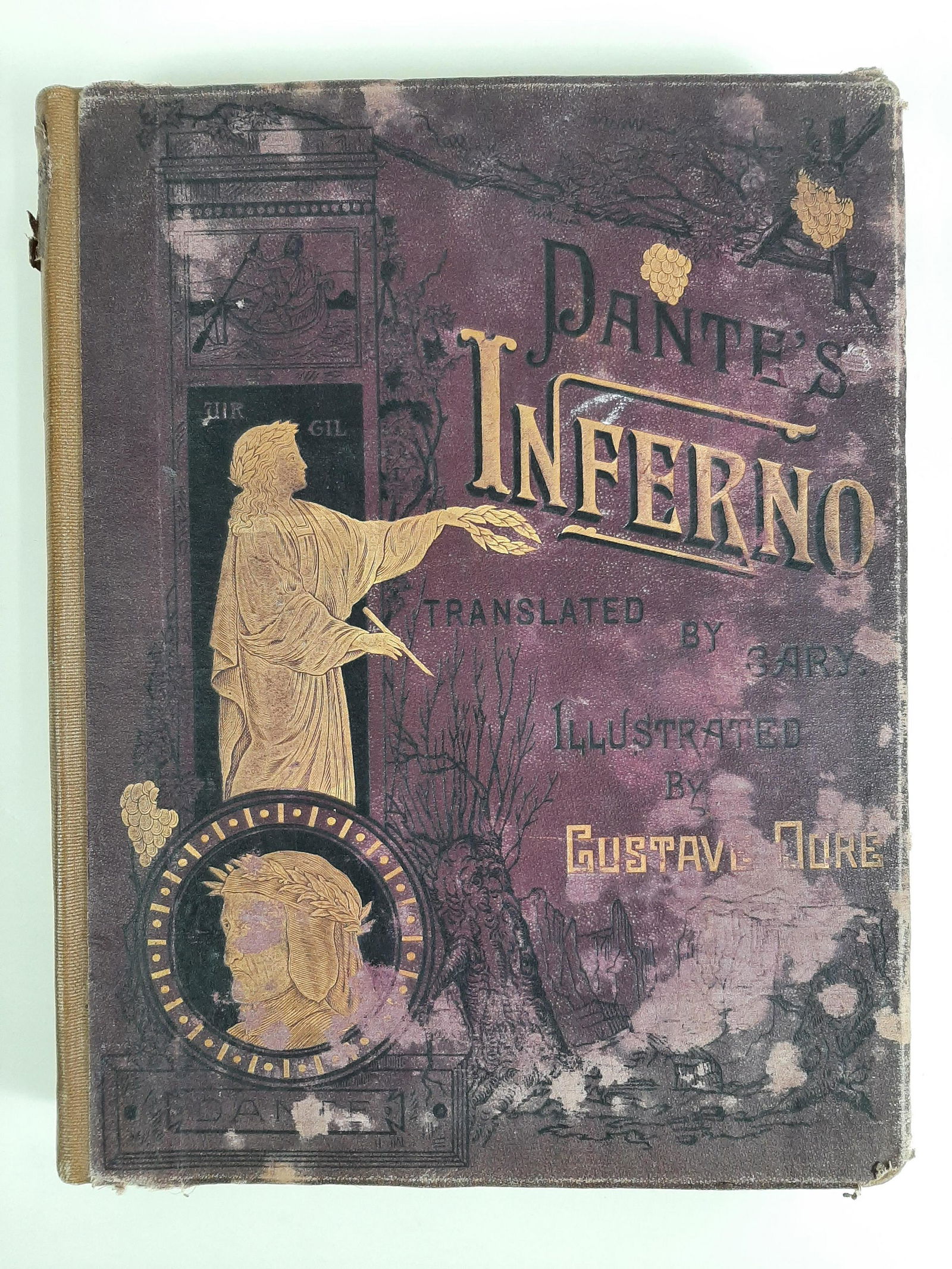 Dante's Inferno illustrated: Published by Cassell & Company. Inside cover inscribed 1888. Translated by Henry Francis Cary. Illustrated by M. Gustave Doré. IMPORTANT: Before bidding, please read the terms and conditions. When yo