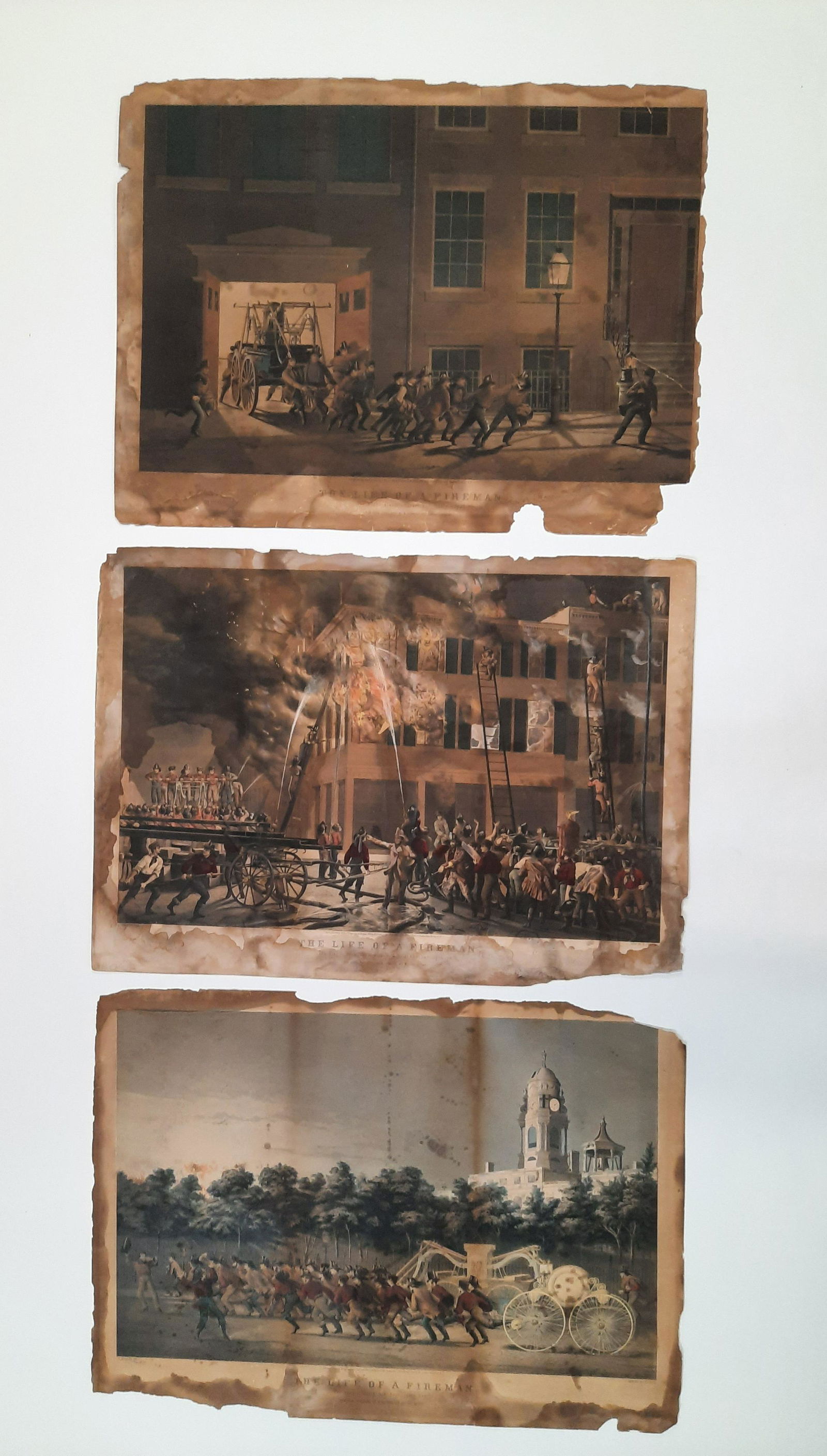 3 N Currier Life of Fireman Prints (1 of 17)