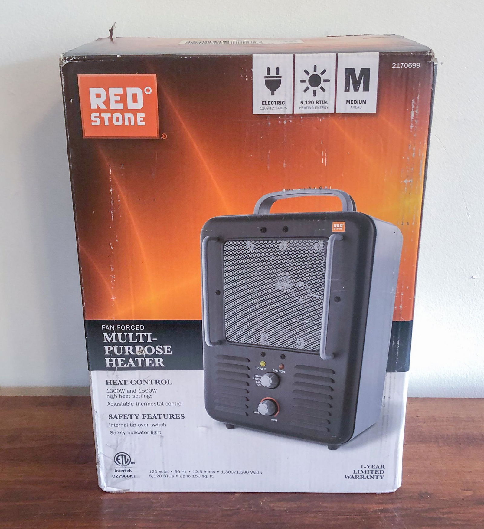 Red Stone Multi-Purpose Electric Heater (1 of 5)