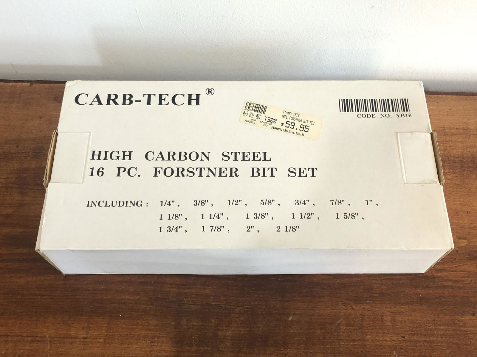 16 Pc. Carb-Tech Forstner Bit Set (1 of 1)