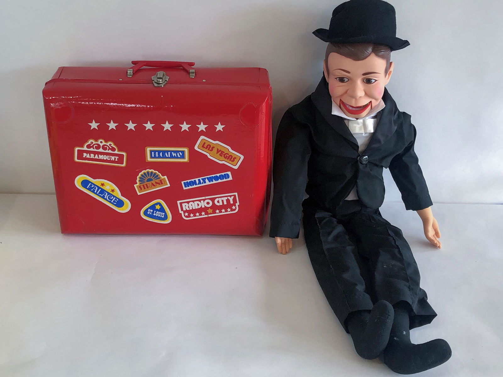 Charlie McCarthy Doll in Travel Case (1 of 3)