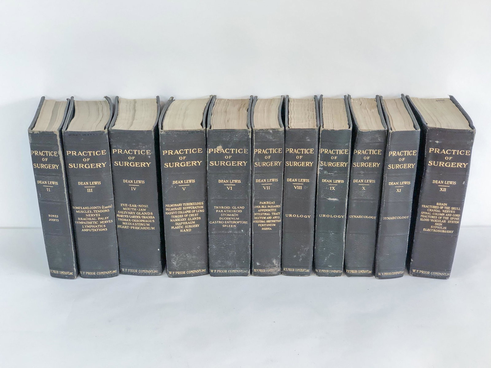 11 Volumes of Practice of Surgery: By Dean Lewis. Includes volumes 2-12. IMPORTANT: Before bidding, please read the terms and conditions. When you registered for the auction you agreed to these terms and will be required to comply with