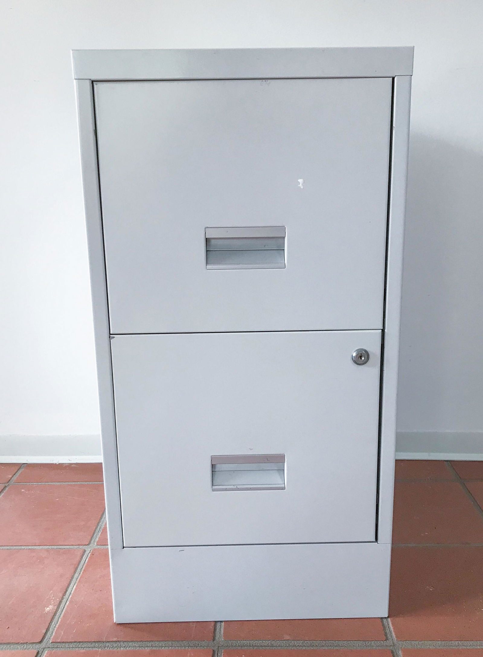 Two Drawer Metal File Cabinet (1 of 3)