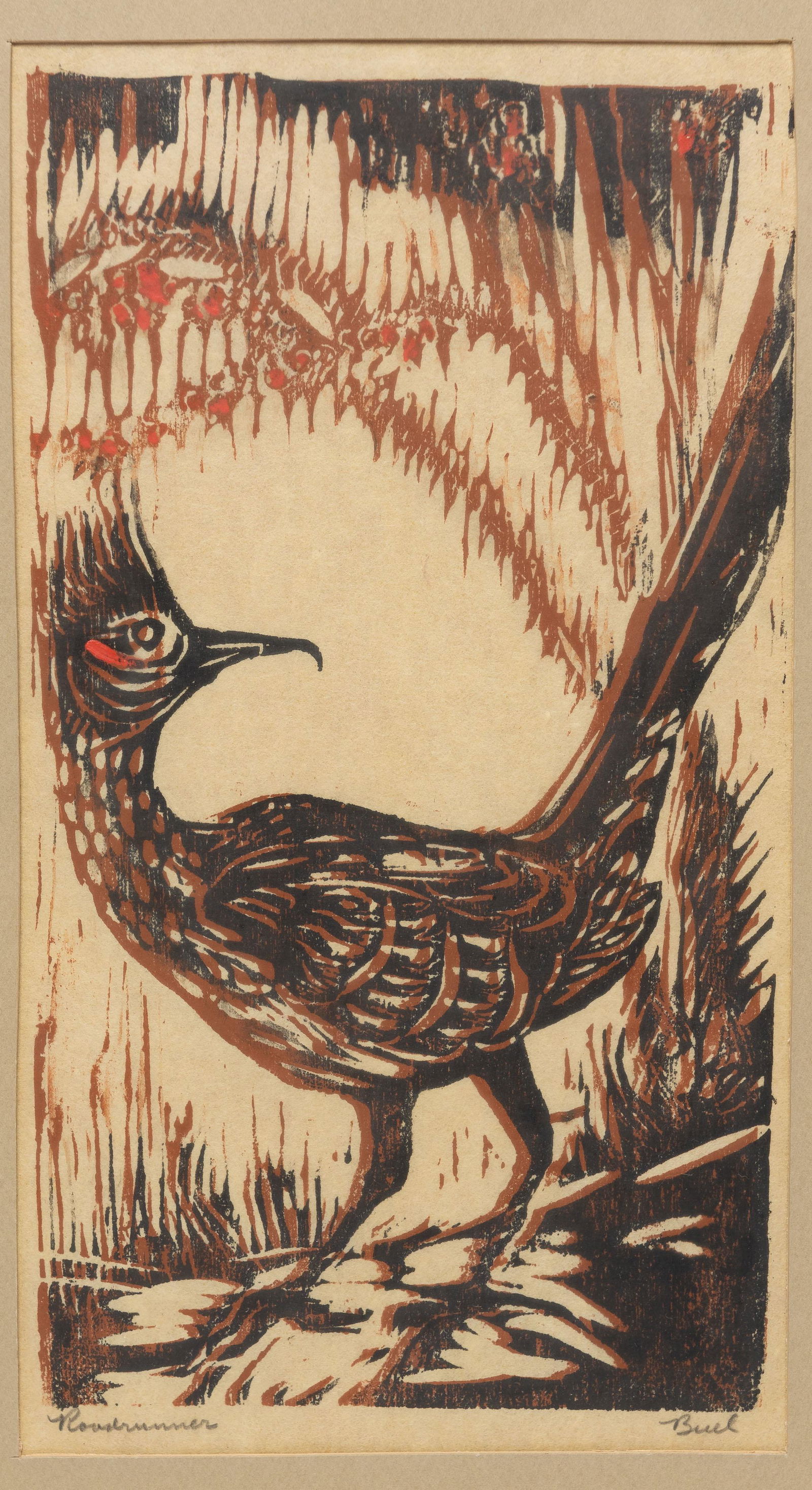 Nellie Buel  Woodblock Print (1 of 4)