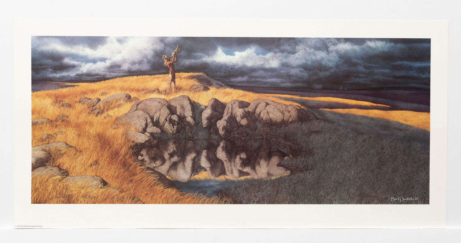Ltd. Ed. Bev Doolittle, Calling the Buffalo, Print (1 of 3)