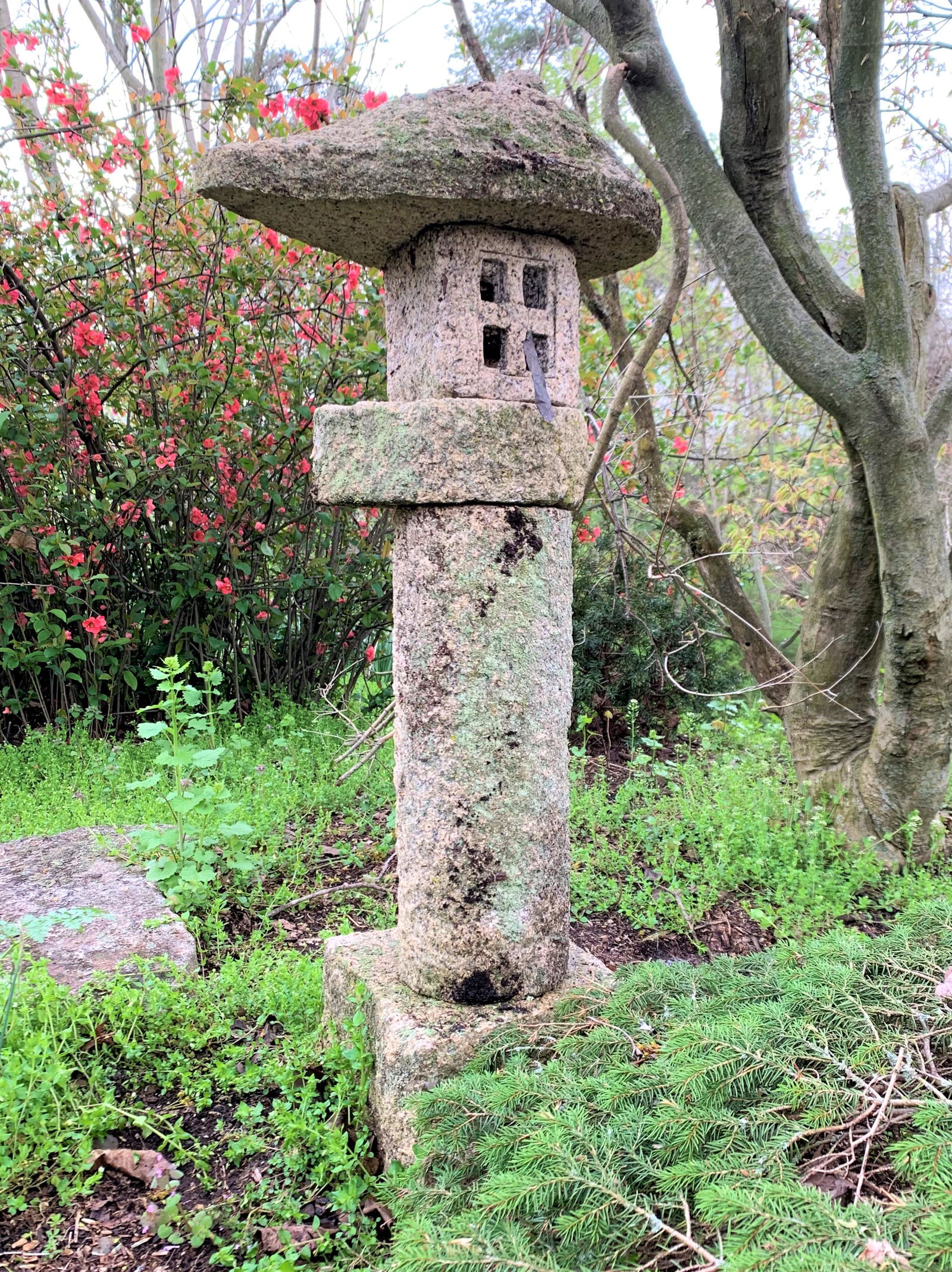 Cast Stone Lantern Garden Statue (1 of 2)