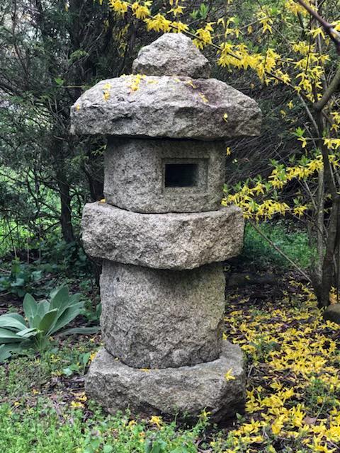Cast Stone Garden Lantern Statue (1 of 2)