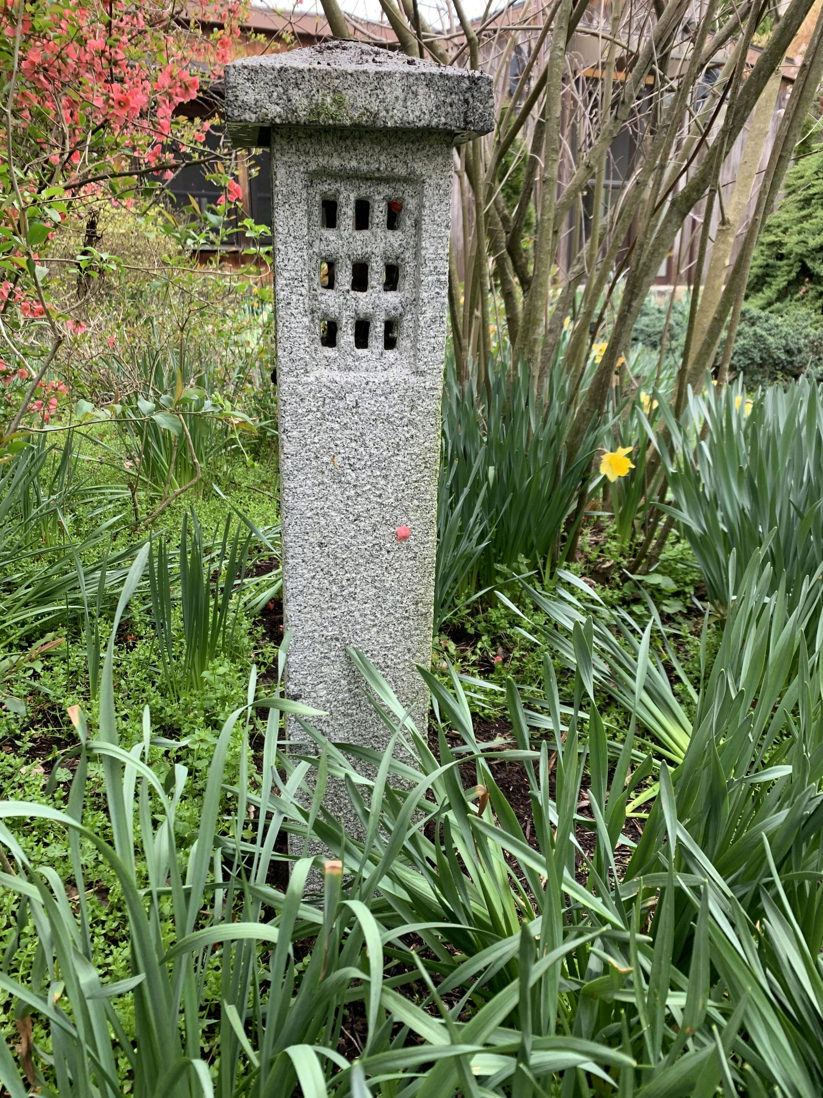 Granite Lantern Garden Statue (1 of 2)