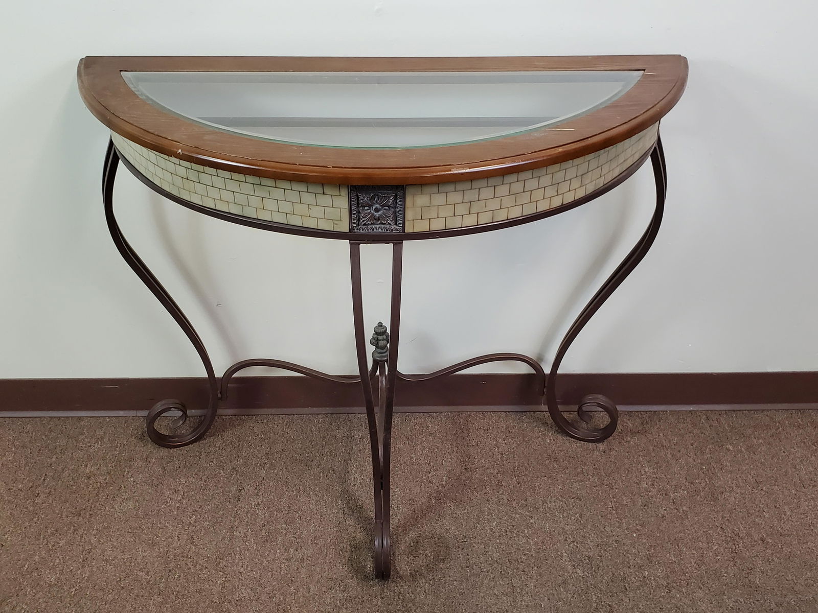 Glass Top Hall Table (1 of 4)