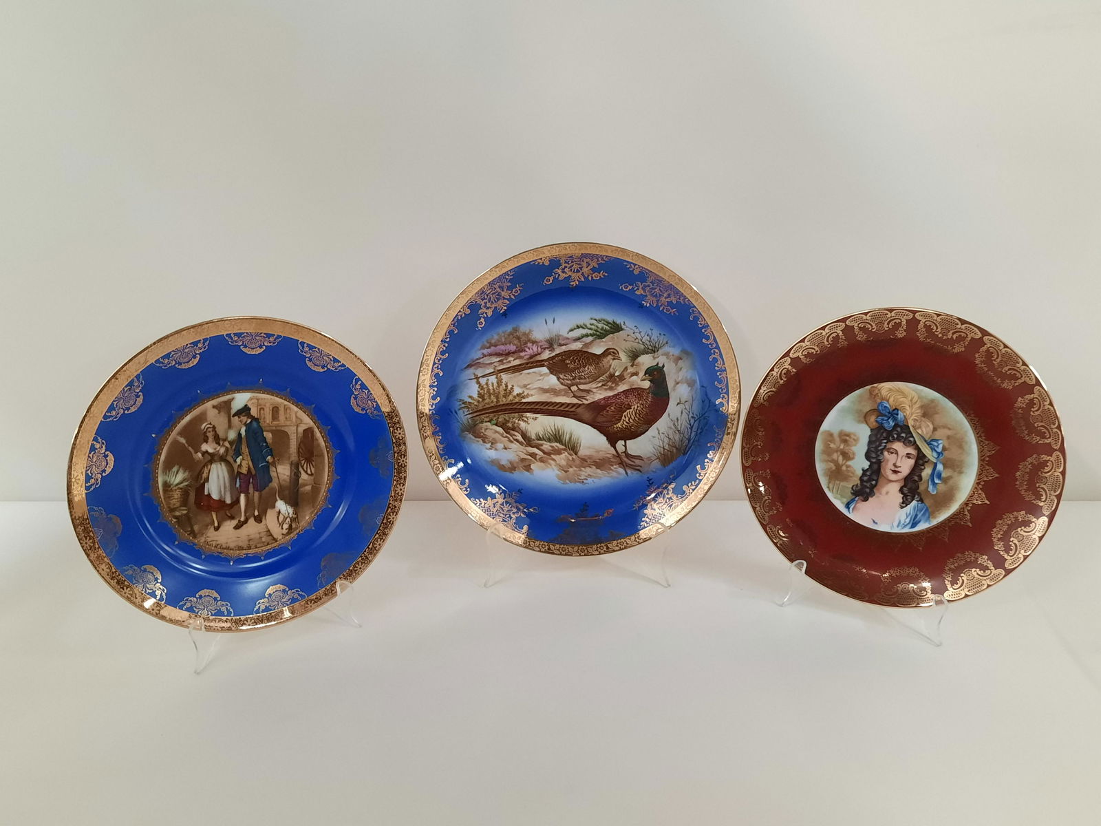 3 Cabinet Plates incl Royal Vienna (1 of 7)