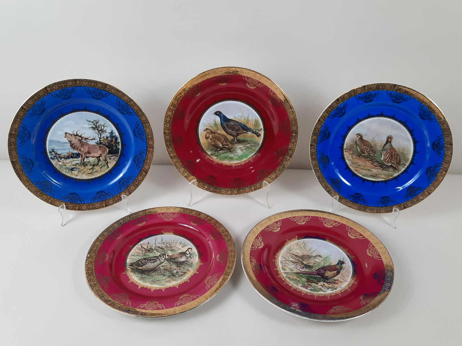 5 Royal Vienna Animal Cabinet Plates (1 of 7)