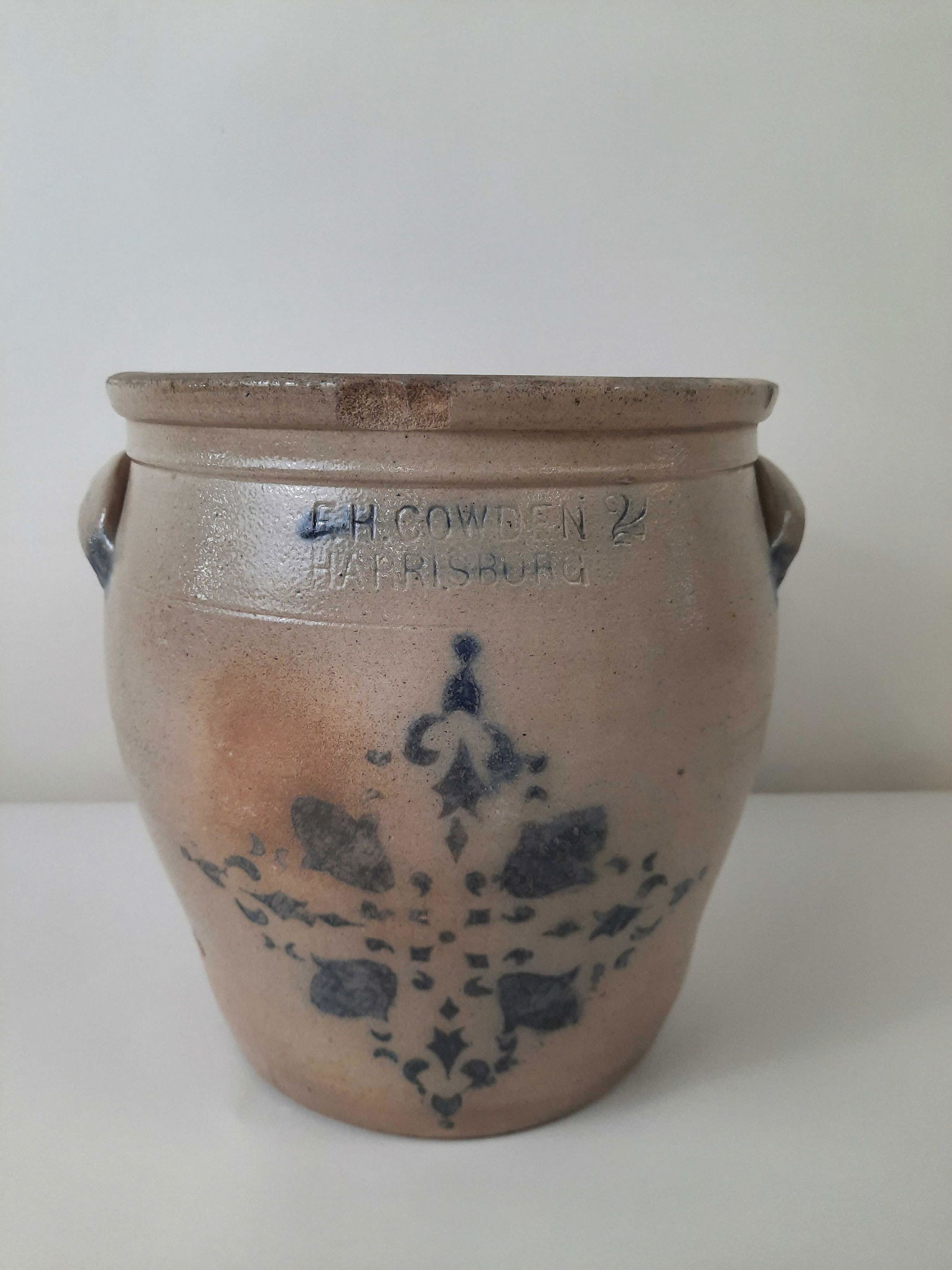 F. H. Cowden Harrisburg, PA 2 Gal Crock (1 of 3)