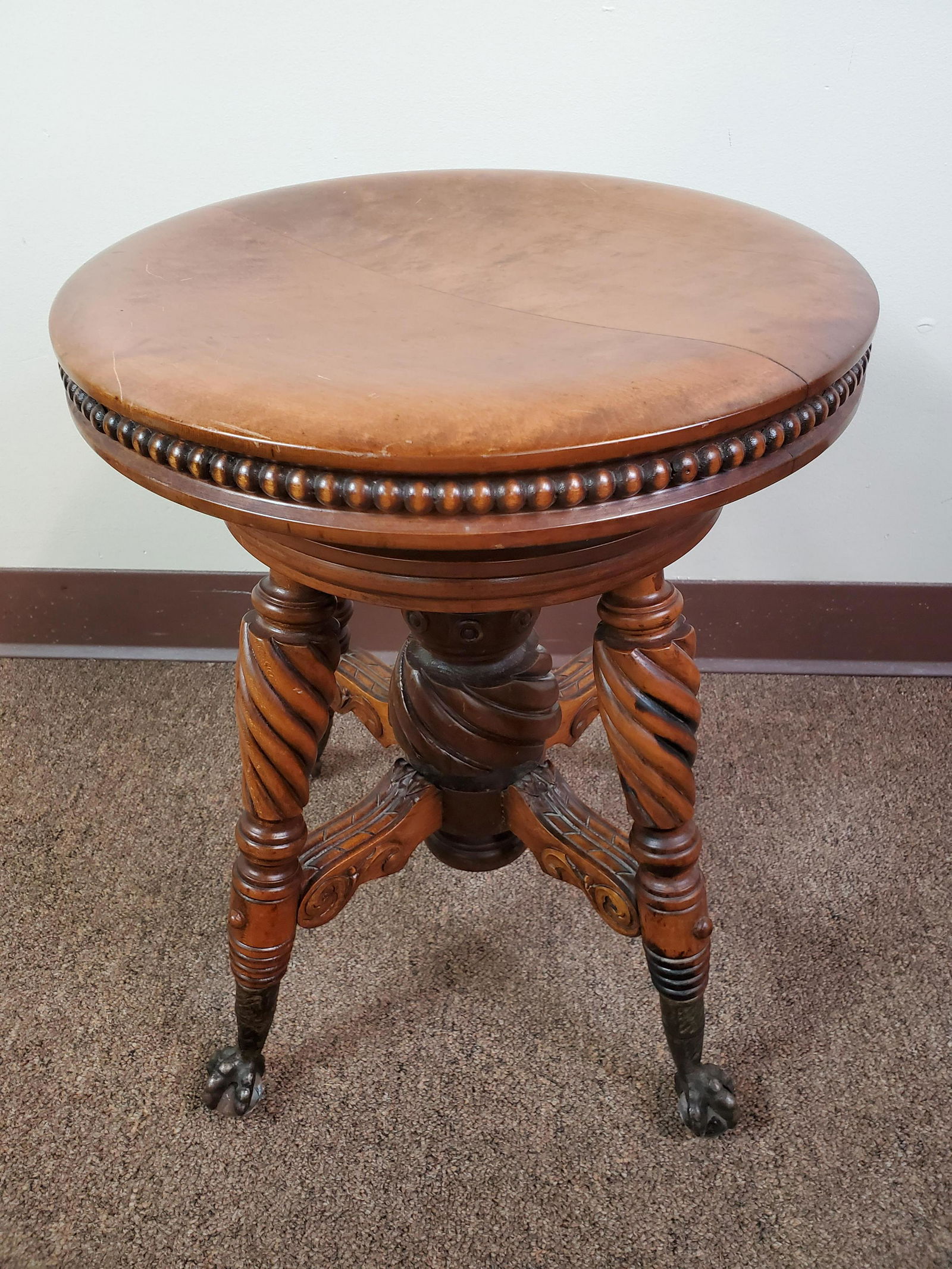 Ball & Claw Piano Stool (1 of 3)