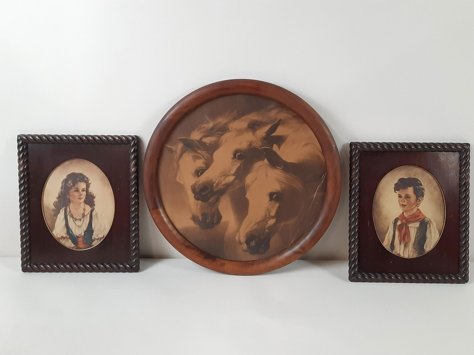 3 Prints incl Horses and Gypsy Children (1 of 5)