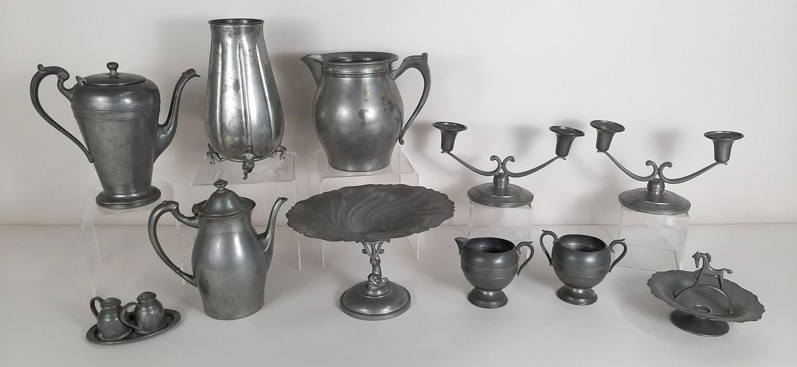 9 Pcs Pewter incl. Pilgrim and Insico (1 of 9)