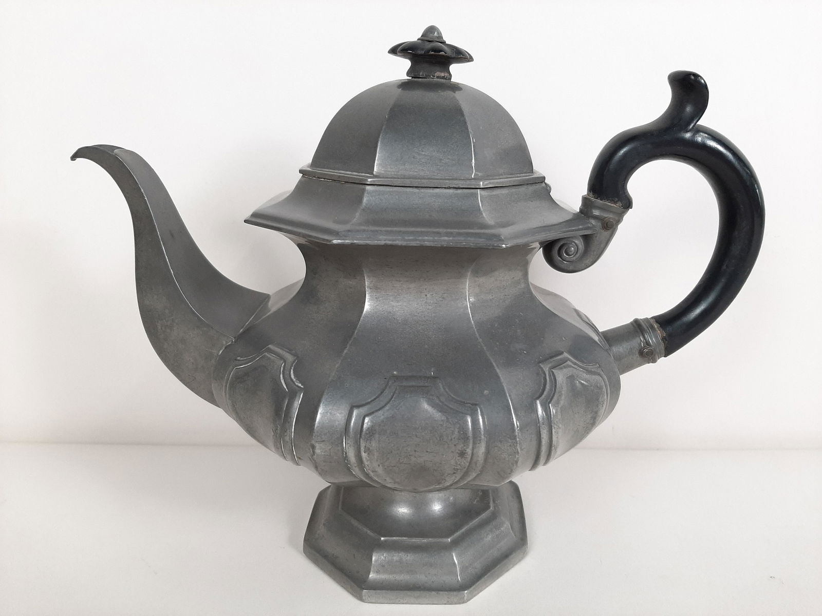 19 c. James Dixon & Son Pewter Coffee Pot (1 of 4)