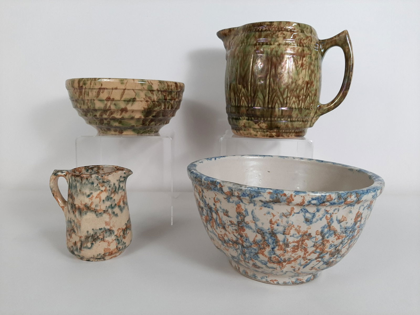 4 Ceramics incl. Spongeware (1 of 6)