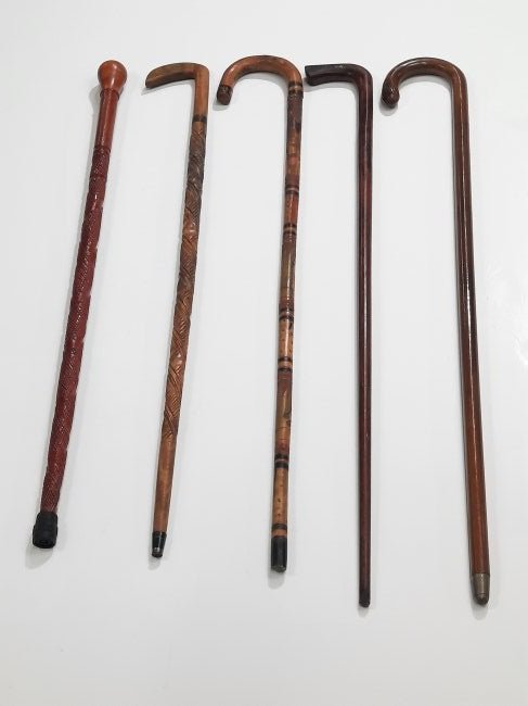 5 Canes and Walking Sticks with Carvings (1 of 6)