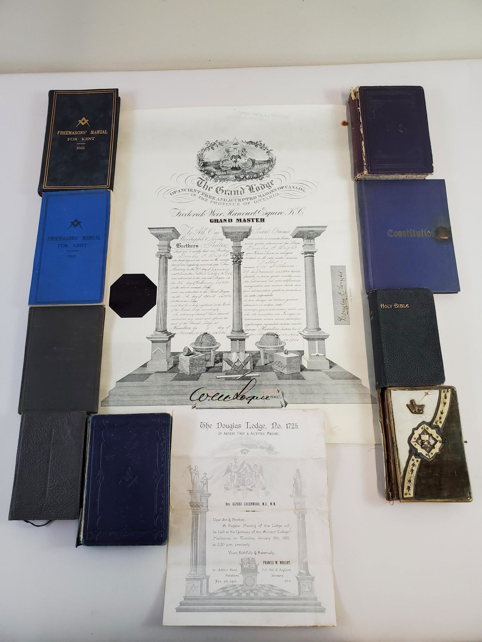 Collection Of Masonic Ephemera (1 of 11)