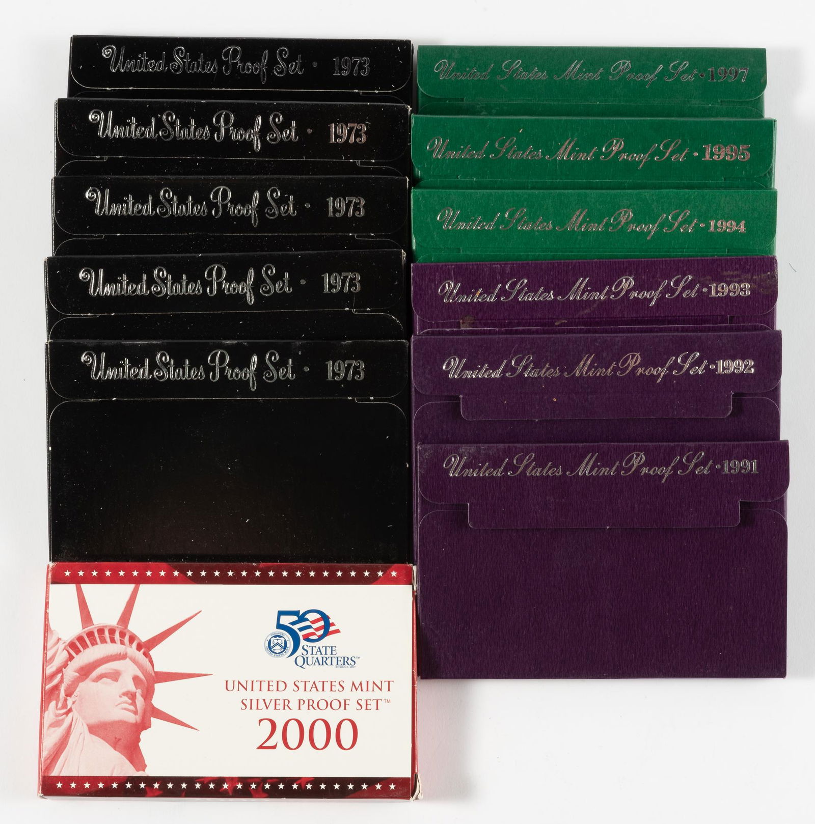 12 U.S. Proof Sets (1 of 1)