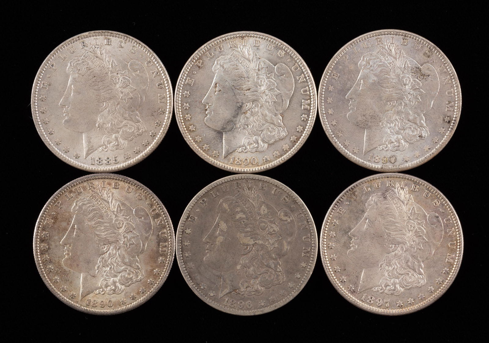 6 Morgan Silver Dollars (1 of 2)