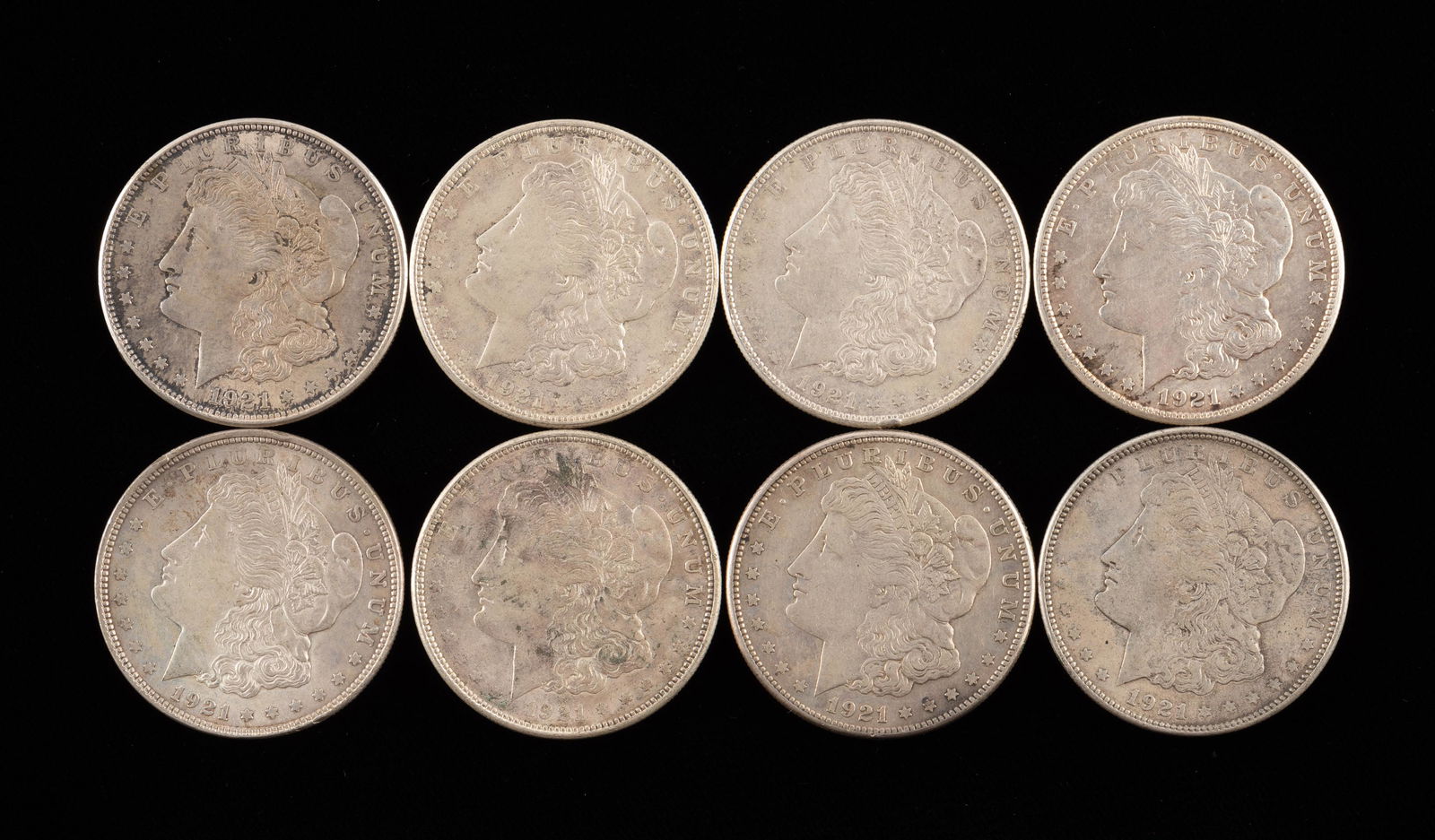 8 Morgan Silver Dollars (1 of 2)