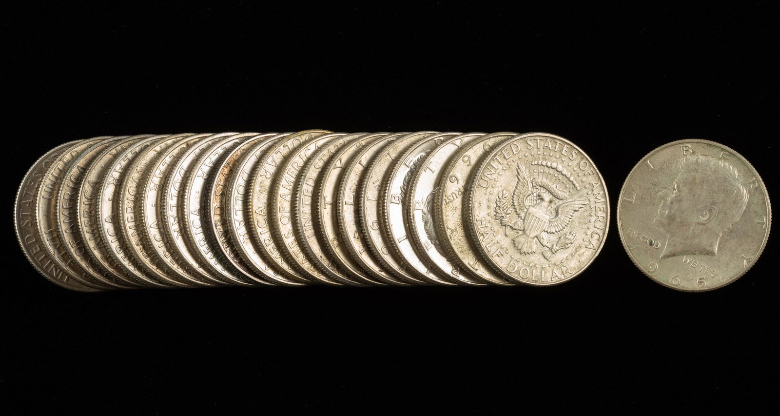 22 40% Silver Kennedy Half Dollars (1 of 1)