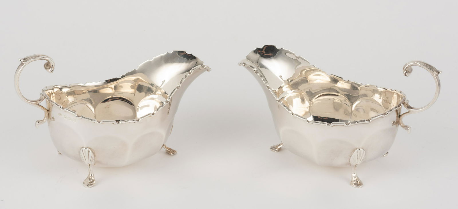 2 Adie Brothers Ltd Sterling Gravy Boats (1 of 4)
