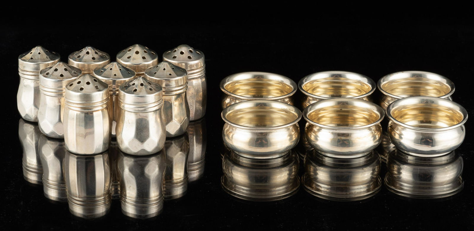 15 Pcs Sterling Salt & Pepper Items (1 of 5)