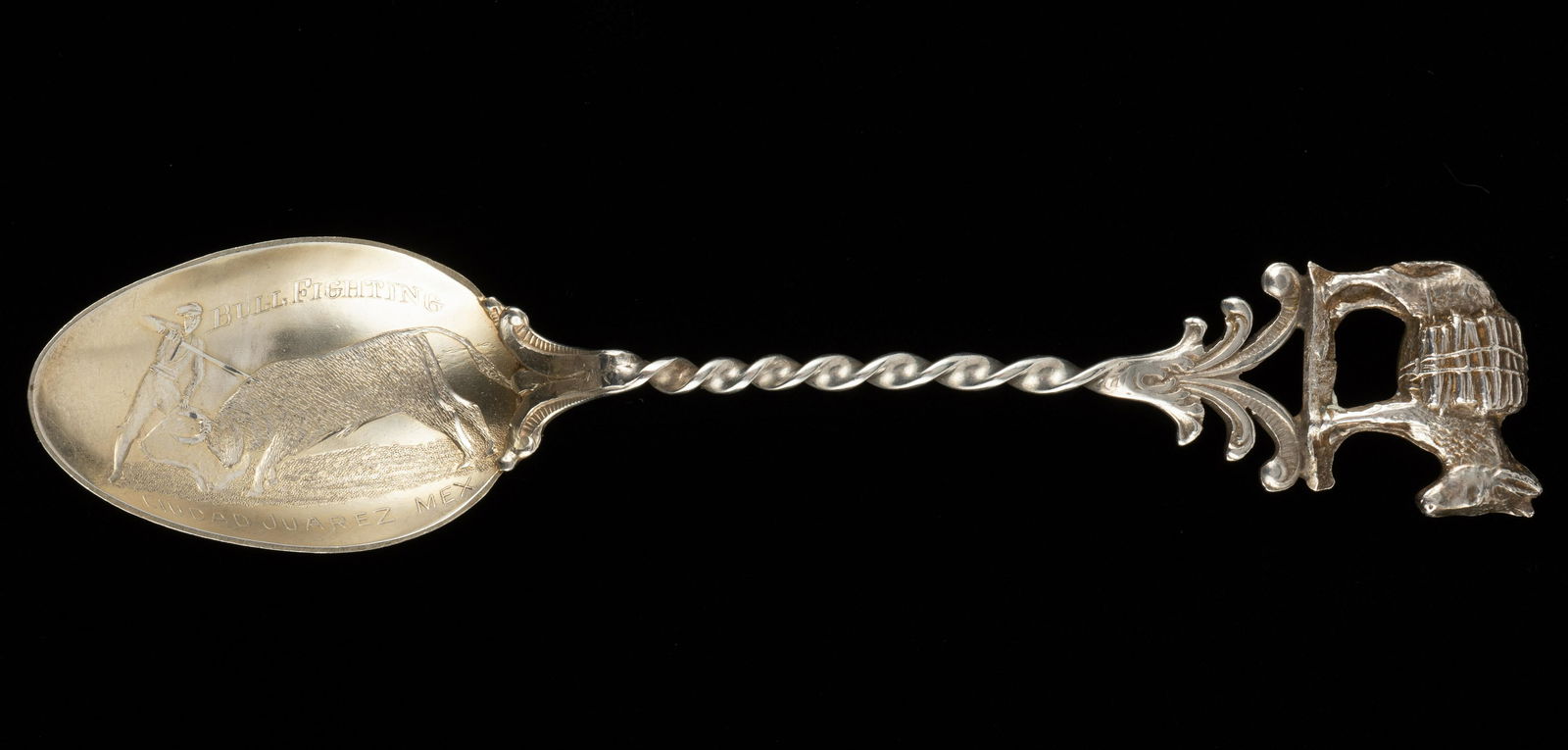 Sterling Ciudad Jaurez, Mexico Souvenir Spoon (1 of 4)