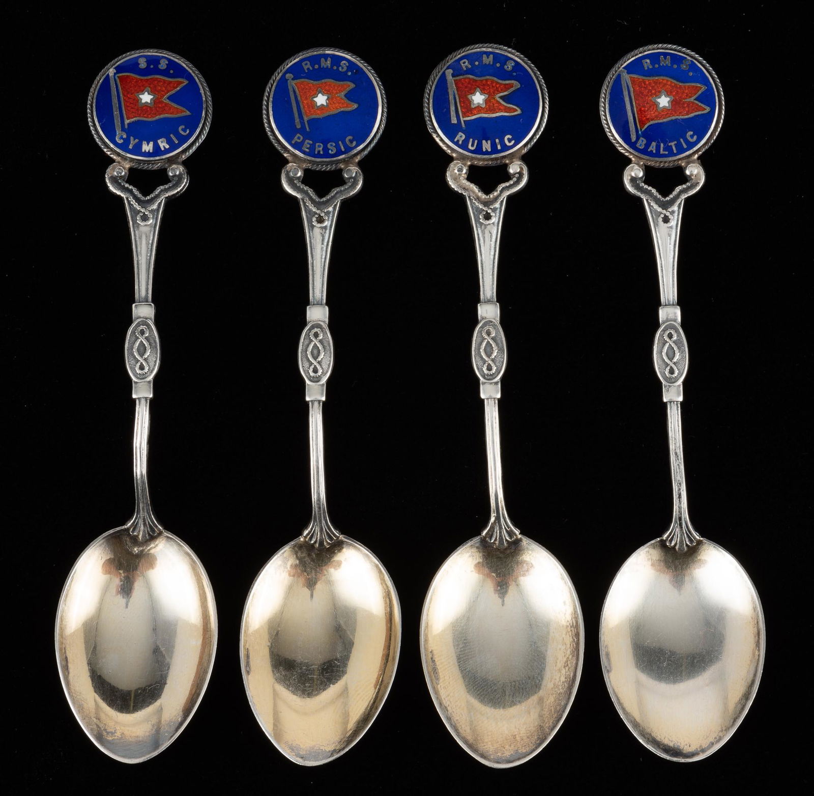 4 White Star Line Ship Souvenir Spoons (1 of 6)