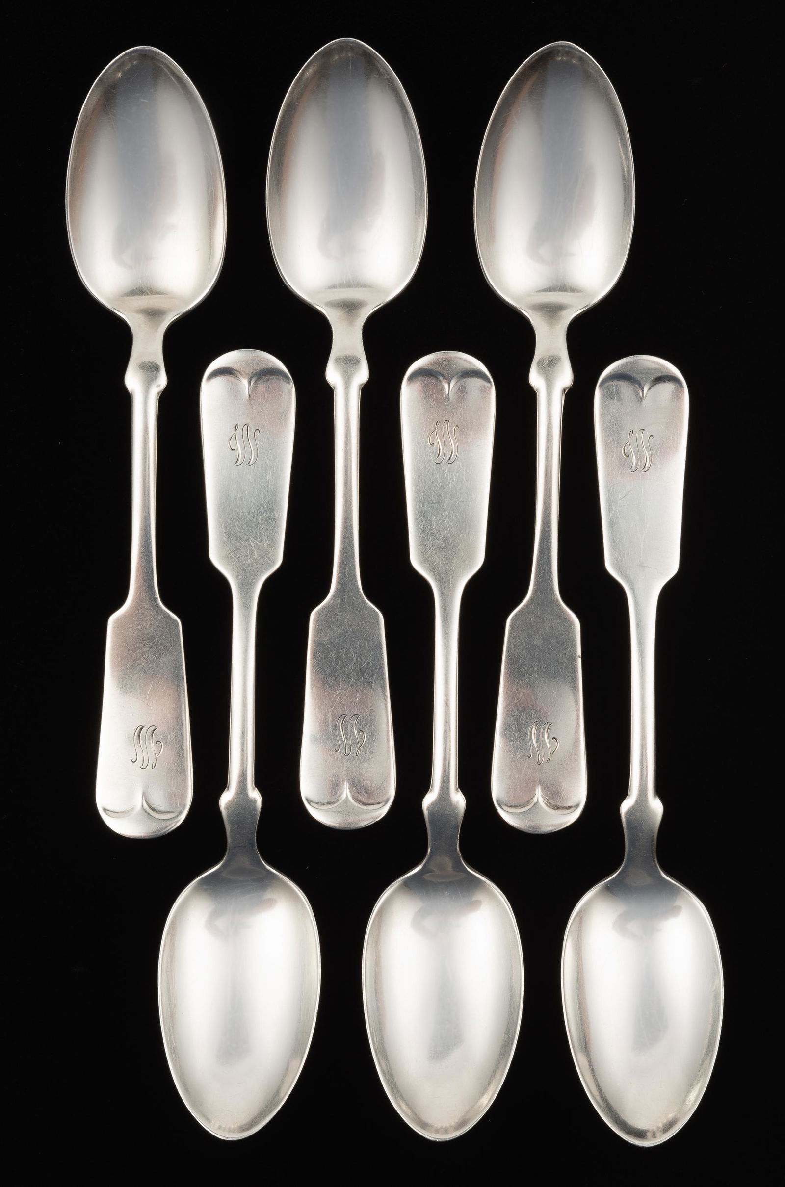 7 Simpson, Hall & Miller Co. Sterling Teaspoons (1 of 5)