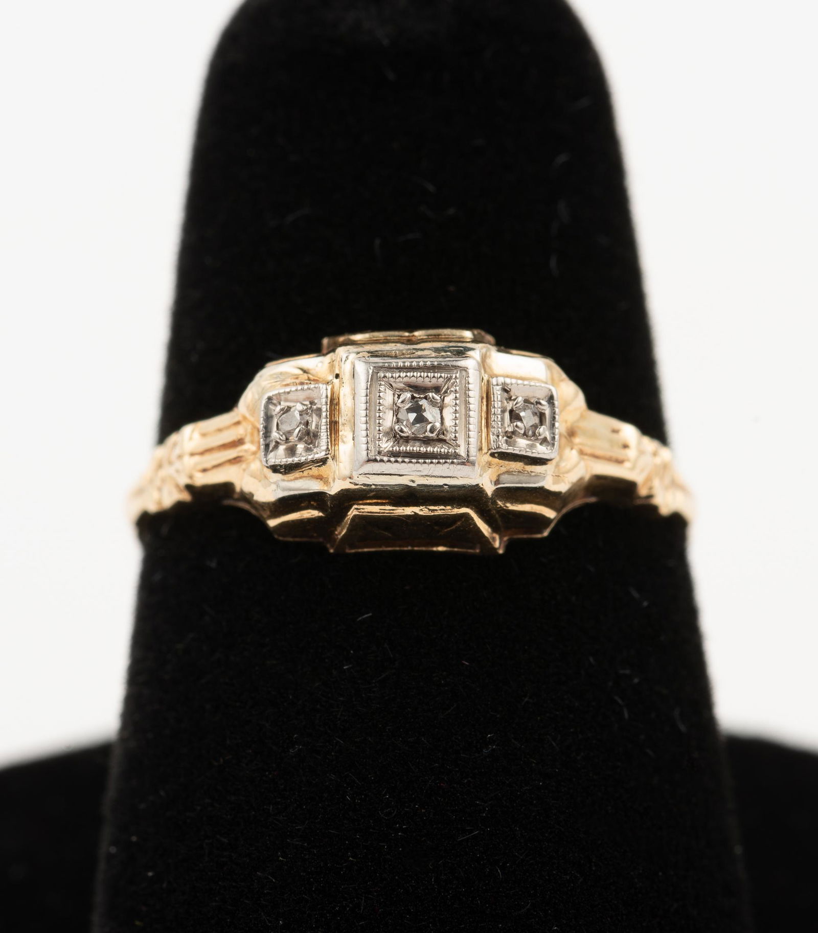 14k Antique Diamond Ring (1 of 2)