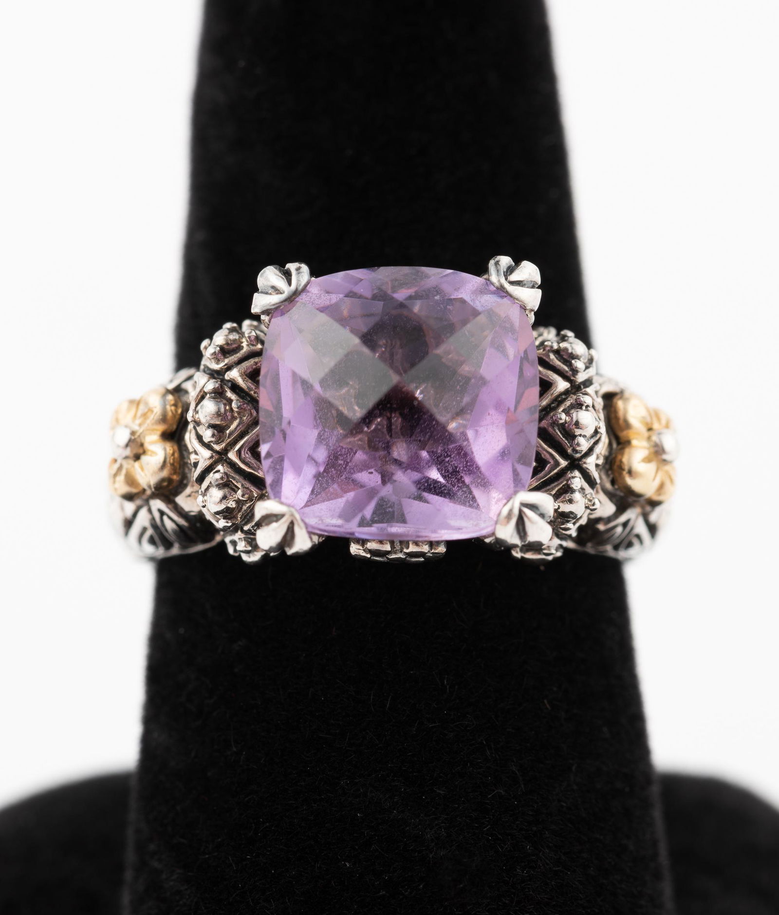 Sterling 18k & Amethyst Ring (1 of 4)
