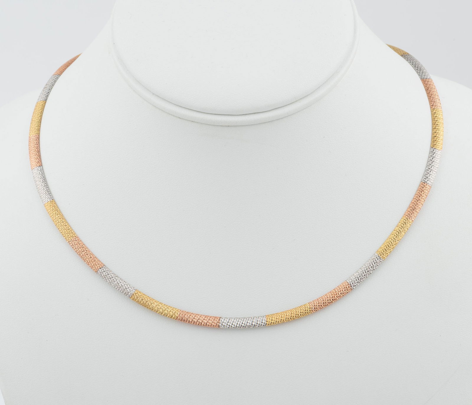 14K Italian Multi-Colored Gold Necklace (1 of 4)