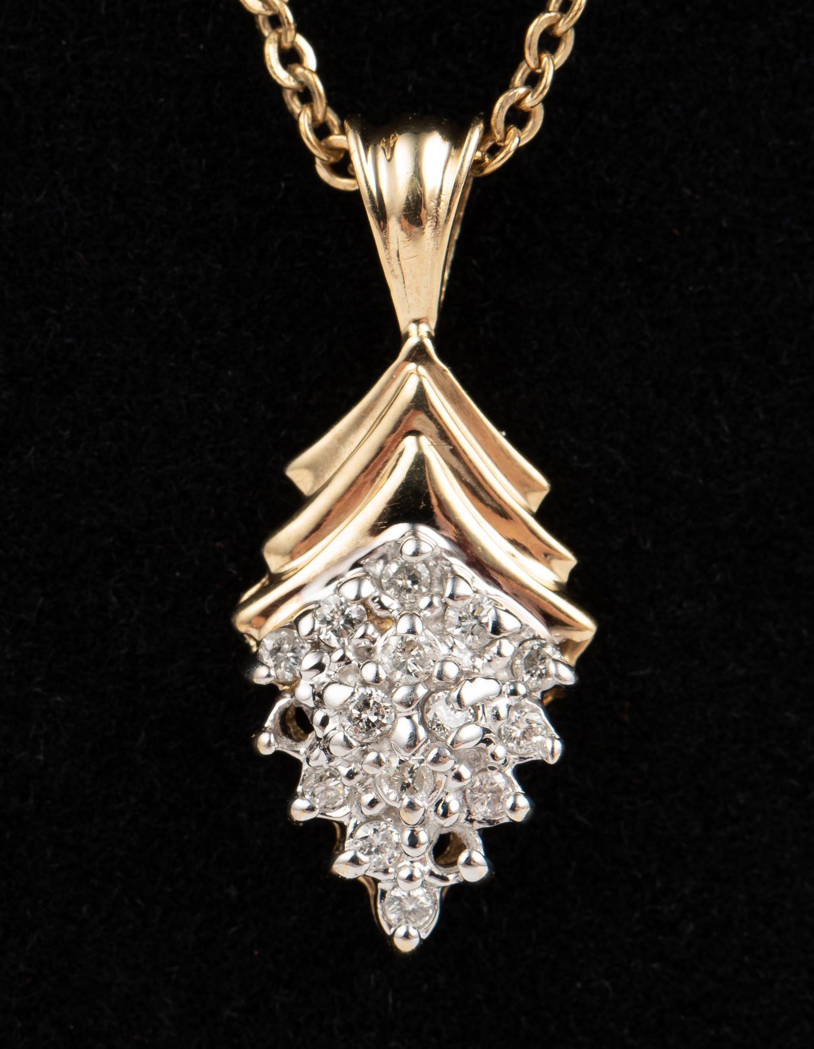 14K & Diamond Pendant Necklace (1 of 4)
