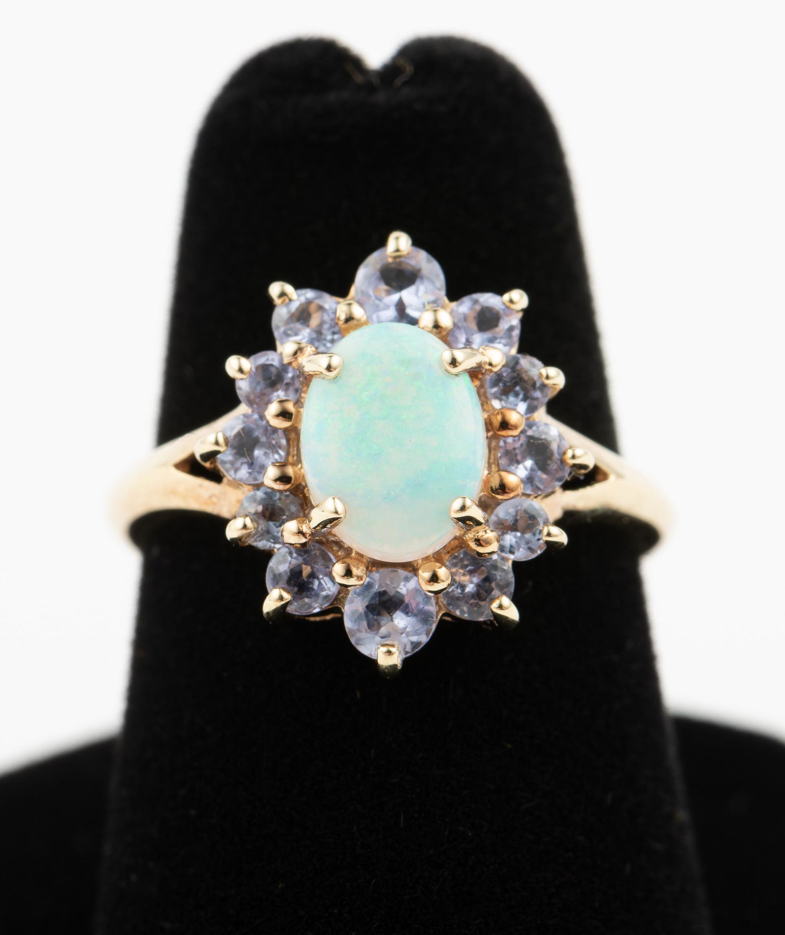 14K Opal & Tanzanite Ring (1 of 4)