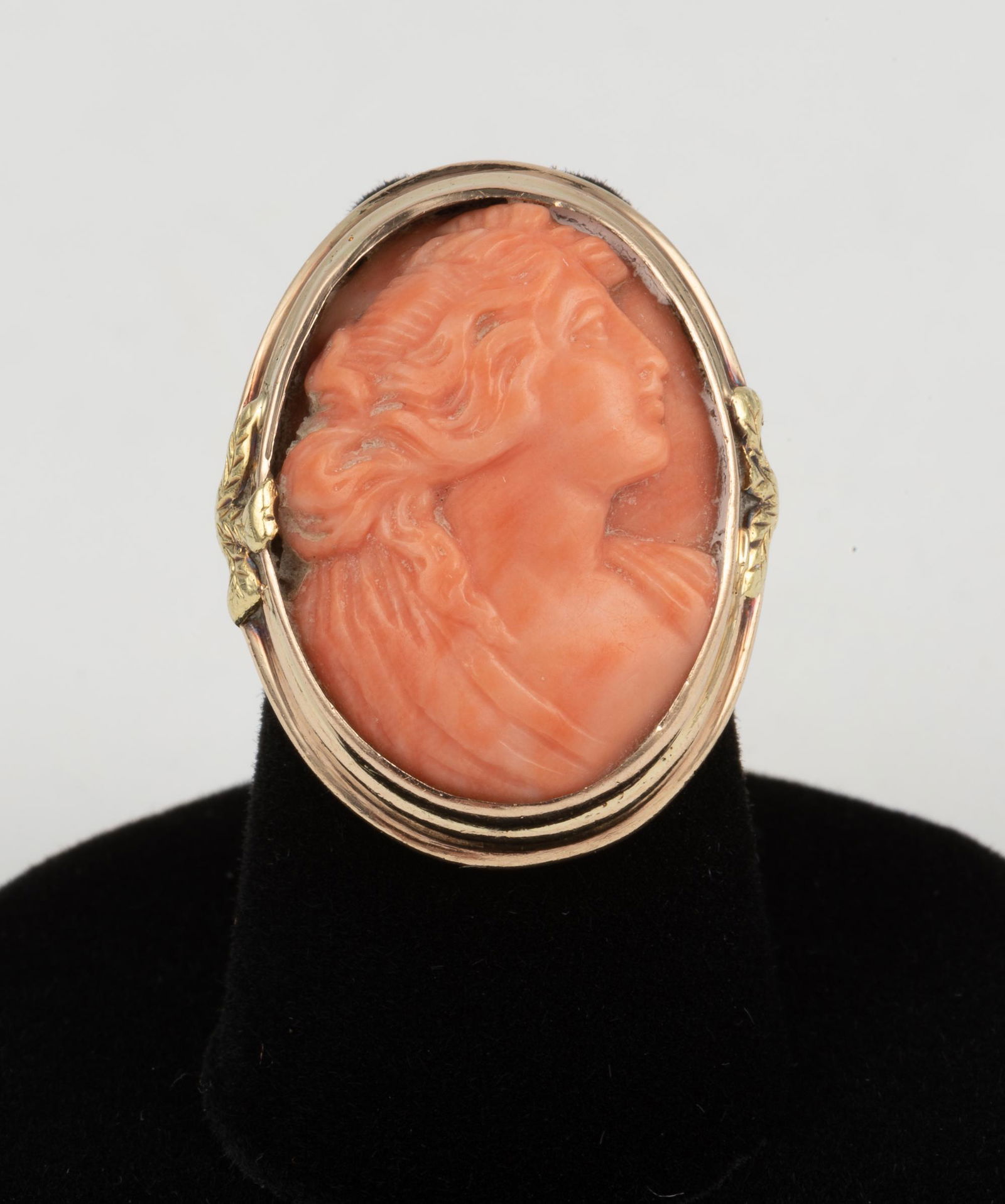 Antique Coral Cameo Ring (1 of 3)