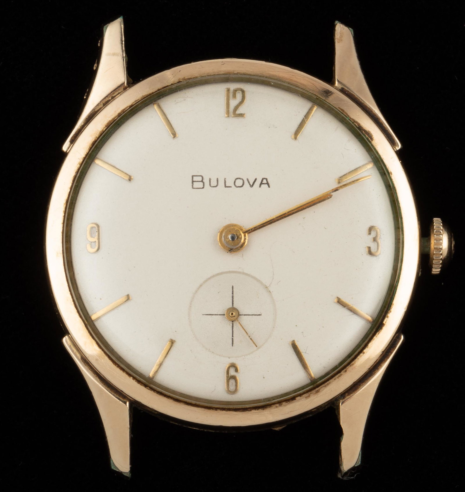 Bulova Model 10BU 17J Wristwatch: In goldfilled case. 1-1/2" lug to lug. Running. IMPORTANT: Before bidding, please read the terms and conditions. When you registered for the auction you agreed to these terms and will be required to c