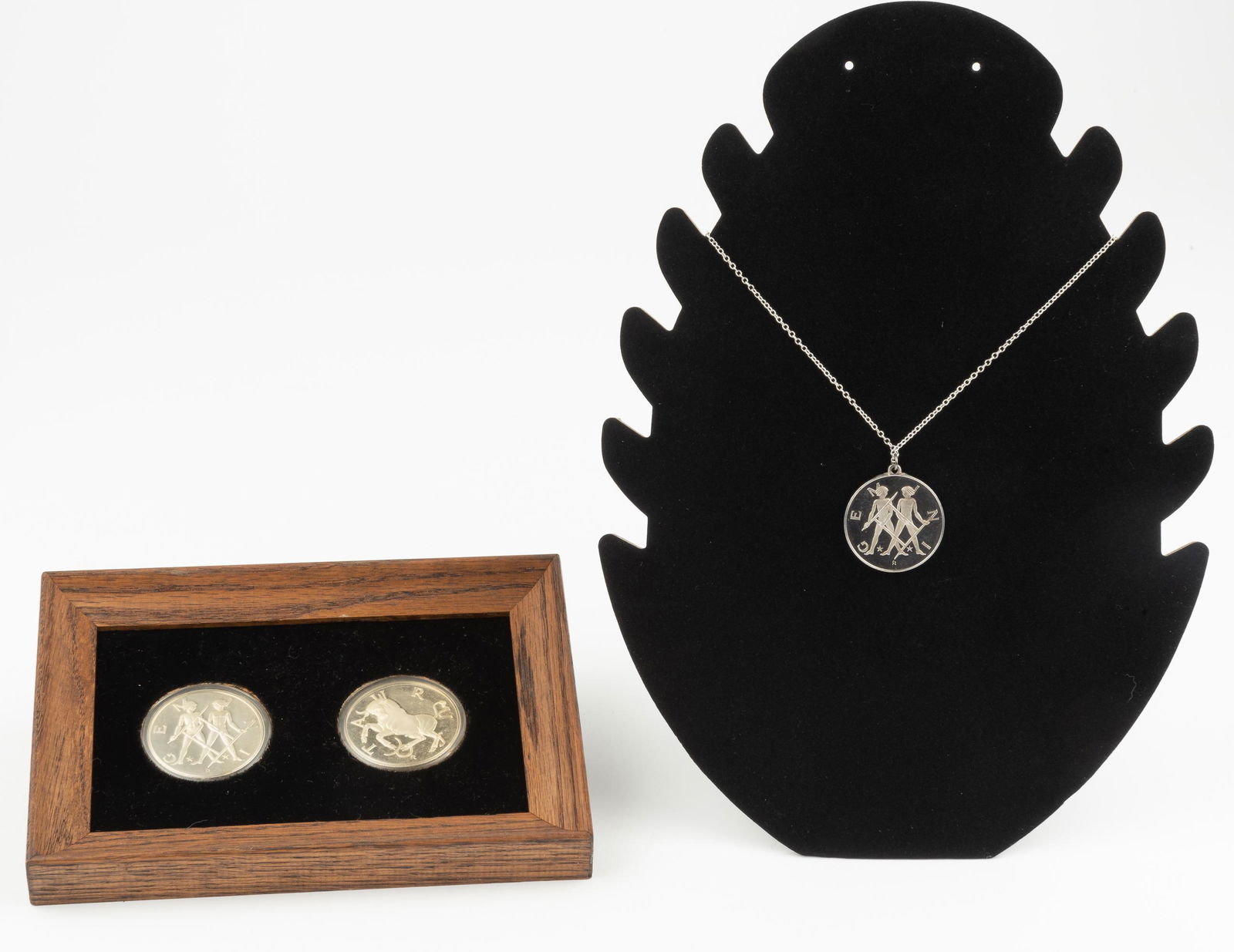 Three Franklin Mint Zodiac Medallions (1 of 4)