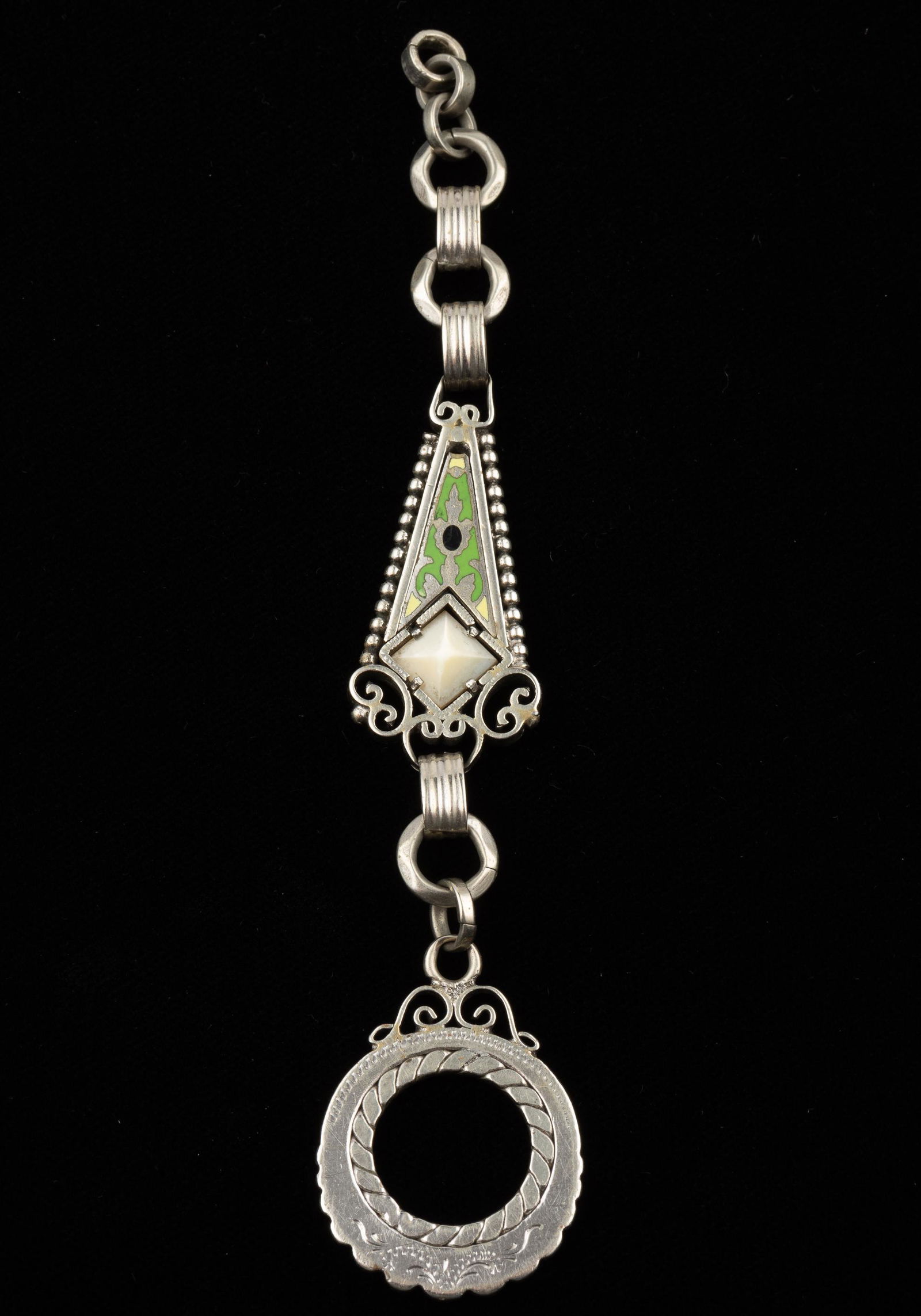 Antique Watch Fob with Enamel Decoration (1 of 2)